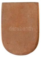 1989. "Petőfi Akadémia 1949-1989" festett Br plakett (56,5x41mm) T:2