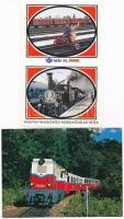 15 db MODERN vasúti és pályaudvar motívum képeslap / 15 modern railway and stations motive postcards