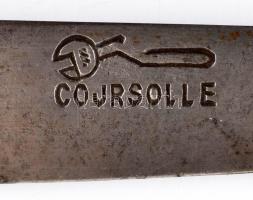 Coursole jelzéssel: teniszezőt és boxolót ábrázoló bicska. Réz, fém, összecsukva 10 cm