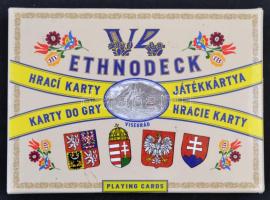 Ethnodeck Visegrádi 4-ek játékkártya díszdobozban. Két pakli.