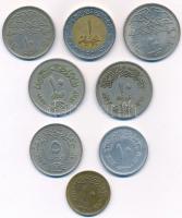 Egyiptom 1967-2008. 5q-1P (8xklf) T:1-,2 Egypt 1967-2008. 5 Qirsh - 1 Pound (8xdiff) C:AU,XF