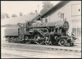 cca 1940 Ganz 132 sz, mozdony fotója. 16x12 cm