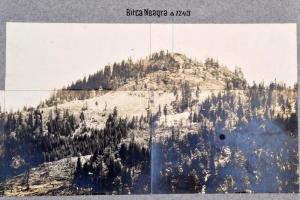 1918 Románia, Kárpátok, Bitca Neagra, Artsei Dandelilor katonai panorámafotó / military photo. 90 x1...