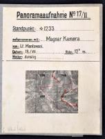 1918 Románia, Kárpátok, Bitca Neagra, Artsei Dandelilor katonai panorámafotó / military photo. 90 x1...