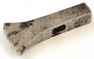 Katonai fokosfej, világháborús (?),  jelzett (koronás), h: 12 cm