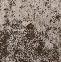 Katonai fokosfej, világháborús (?),  jelzett (koronás), h: 12 cm