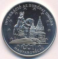 1994. 500Ft Ag "Integráció az EU-ba / Halászbástya" sérült tokban, tanúsítvánnyal T:BU