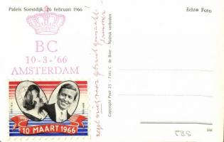 Queen Beatrix and Prince Claus of the Netherlands in Soestdijk Palace