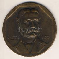 1875. "Viator" (gr. Esterházy Miksa írói álneve) Br emlékplakett T:2