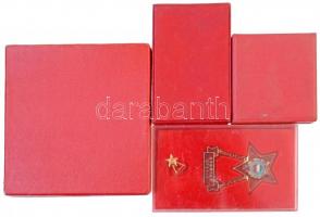 4db-os vegyes szocialista kitüntetés, jelvény és emlékérem tétel, közte "Élelmiszeripar Kiváló ...