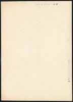 1929 Kinszki Imre (1901-1945) budapesti fotóművész pecséttel jelzett vintage fotóművészeti alkotása ...