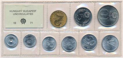 1971. 2f-10Ft (9xklf) érmés forgalmi sor fóliatokban T:1 Adamo FO4