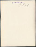 cca 1937 Kinszki Imre (1901-1945) budapesti fotóművész aláírással és pecséttel jelzett vintage fotóm...