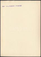 cca 1931 Kinszki Imre (1901-1945) budapesti fotóművész pecséttel jelzett vintage fotóművészeti alkot...