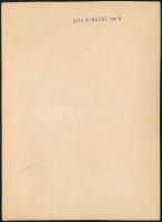 cca 1931 Kinszki Imre (1901-1945) budapesti fotóművész pecséttel jelzett vintage fotóművészeti alkot...