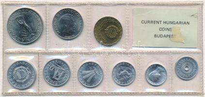1977. 2f-10Ft (9xklf) érmés forgalmi sor fóliatokban T:1 Adamo FO10