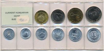 1987. 2f-20Ft (10xklf) érmés forgalmi sor fóliatokban T:1 Adamo FO20