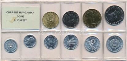 1986. 2f-20Ft (10xklf) érmés forgalmi sor fóliatokban T:1 Adamo FO19