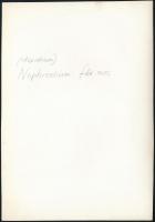 cca 1934 Kinszki Imre (1901-1945) budapesti fotóművész által feliratozott, vintage fotóművészeti alk...