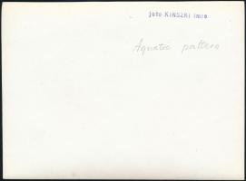 cca 1933 Kinszki Imre (1901-1945) budapesti fotóművész pecséttel jelzett vintage fotóművészeti alkot...