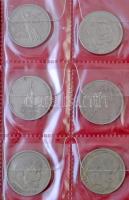 Vegyes 144db-os külföldi fémpénz tétel, egy része albumban, a többi berakólapokon, közte Amerikai Eg...