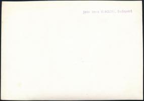 cca 1935 Kinszki Imre (1901-1945) budapesti fotóművész pecséttel jelzett vintage fotóművészeti alkot...