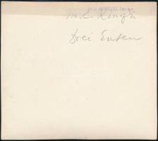 cca 1933 Kinszki Imre (1901-1945) budapesti fotóművész aláírással és pecséttel jelzett vintage fotóm...