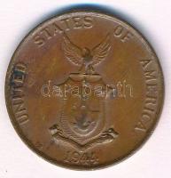 Fülöp-szigetek / Amerikai Egyesült Államok Közigazgatás 1944S 1c Br T:2 ph.
Philippines / United St...