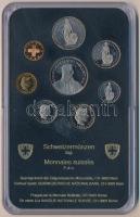Svájc 1988. 1r-5Fr (8xklf) forgalmi szett műanyag tokban T:PP 
Switzerland 1988. 1 Rappen - 5 Franc...