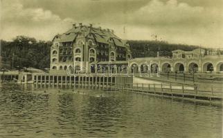 1910 Vízakna, Salzburg, Ocna Sibiului; sós fürdő, fürdőzők. Lichtdruck v. Jos. Drotleff / salt baths, bathing people, spa