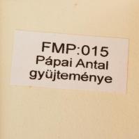 Farkasházy Miklós (1895-1964): Kompozíció.  Vegyes technika, papír, jelzés nélkül, üvegezett keretbe...