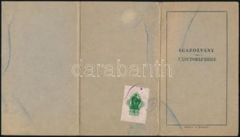 Pauk Anna (1911-2000) énekművész, író dachaui koncentrációs táborból felszabadított DEGOB igazolvány...