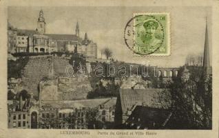 1923 Luxembourg, Partie du Grund et Ville Haute / old town. TCV card