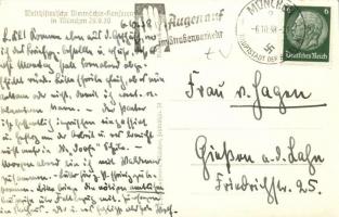 1938 München, Welthistorische Viermächte-Konferenz am 29. September. Münchner Abkommen. Chamberlain,...