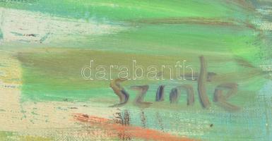 Szinte Gábor (1928-2012): Szörföző. Olaj, vászon, jelzett, üvegezett keretben, 60×80 cm