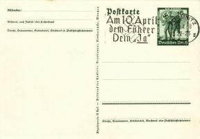 1938 März 13. Ein Volk, ein Reich, ein Führer! / Adolf Hitler, NSDAP German Nazi Party propaganda, m...