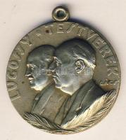 1943. "Krolupper Művek kultúrház avatása emlékére-Lugossy testvérek" Ffém emlékérem. Szign.Gács T:2