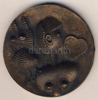 DN "Jávor Piroska kiállítás.." dekoratív Br kisplasztika T:2