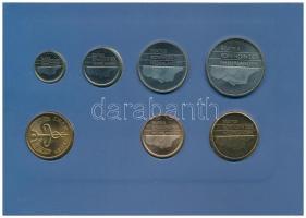 Hollandia 1989. 5c-5G (6xklf) + "Flevoland" emlékérem forgalmi sor karton dísztokban T:1 N...