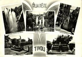 1961 Tivoli, Villa dEste, Particolare Fontana dellOrgano, Fontana dellOrgano, Fontana dei Draghi, Cascata della Rometta, Fontana di Arianna / villa, fountains (14,7 cm x 10,3 cm) (EK)