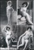 cca 1928 Demeter Károly (1892-1983) párizsi korszakából való szolidan erotikus felvételek, 9 db mai nagyítás a szerző hagyatékából, 10x15 cm