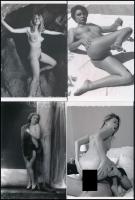 Csinos hölgyek, szolidan erotikus fényképeken, 13 db mai nagyítás, 15x10 cm
