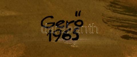 Gerő jelzéssel: Vízpart. Tempera, papír, 43×30 cm