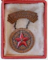 1951. Kohó- és Gépipari Miniszter - Sztálin Vasmű Emlékérem 1951 Br kitüntetés, eredeti tokban T:2