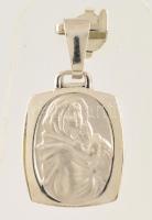 Ezüst(Ag) Mária a kis Jézussal medál, jelzett, 2×1,5 cm, nettó: 2,1 g