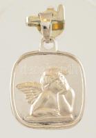Ezüst(Ag) angyalkás medál, jelzett, 1,4×1,5 cm, nettó: 2,1 g