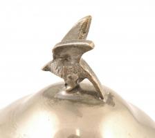 Jelzett alpakka teakiöntő, m: 21 cm