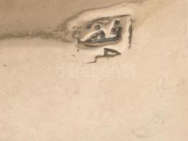 Jelzett alpakka teakiöntő, m: 21 cm