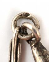 Ezüst(Ag) zsebóralánc, jelzett, h: 36 cm, nettó: 5,8 g