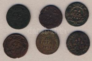 Oroszország 1731-39. Denga (5x) T:3,3/4